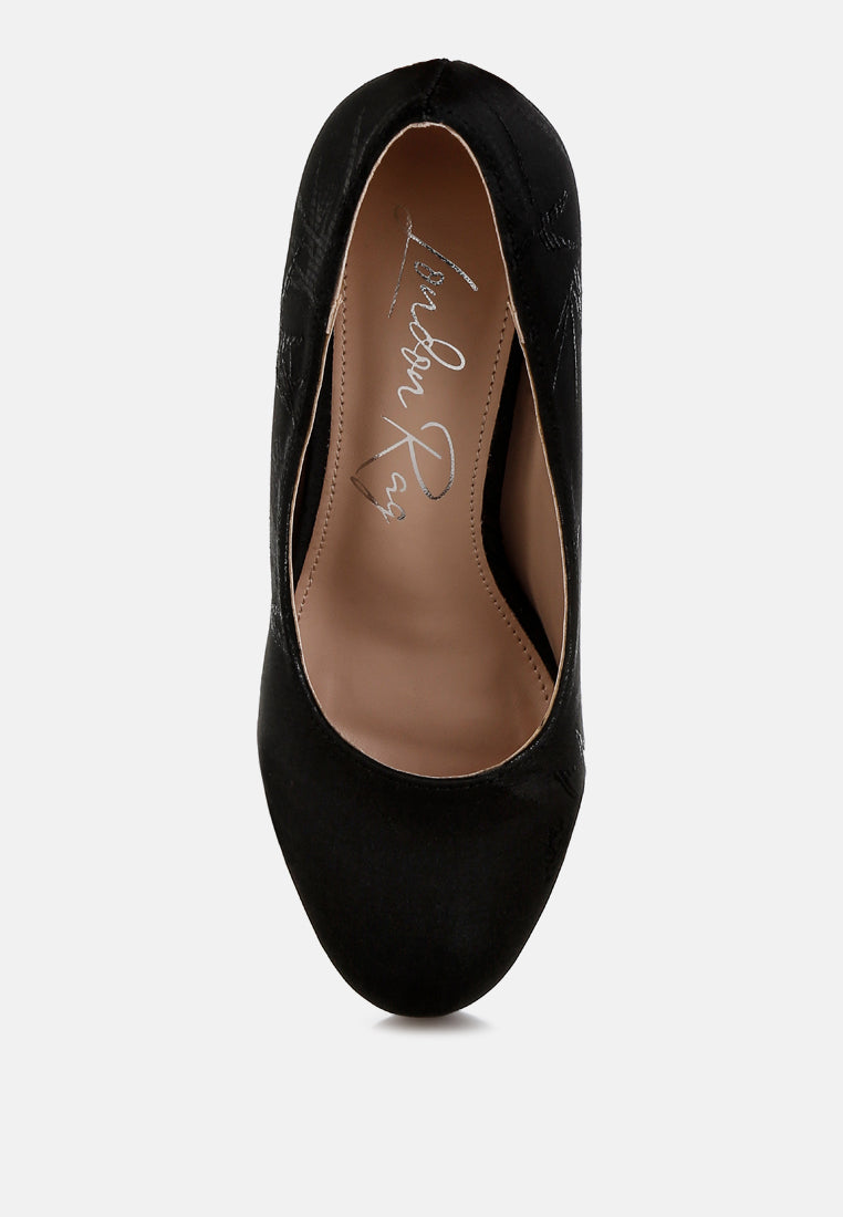 platform block heel pumps by mode#color_black