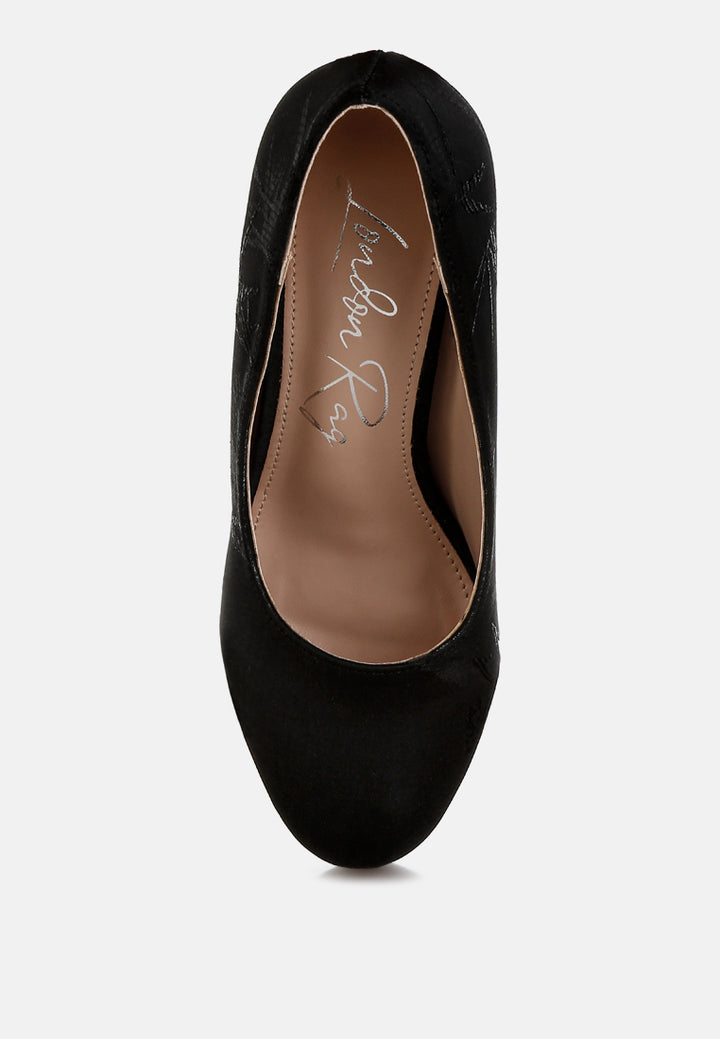 platform block heel pumps by mode#color_black