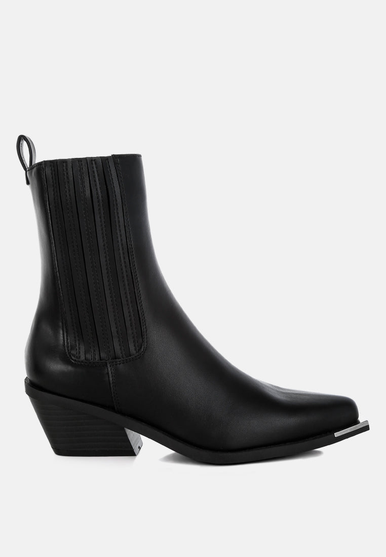 jeffers high ankle chelsea boots#color_black