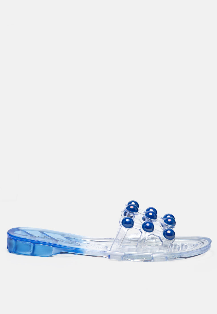 Chanel 17S G32858 Bicolor Mule Denim Sandals Blue 9DI97