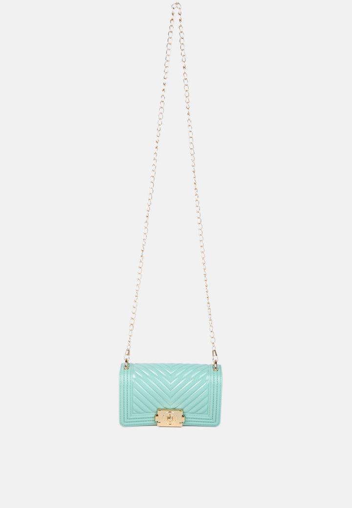 jelly quilt pattern sling bag#color_mint
