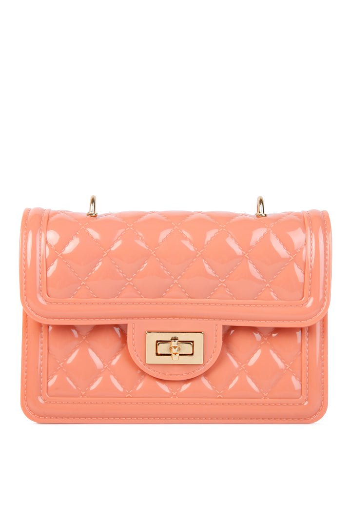 jelly quilted sling bag#color_pink