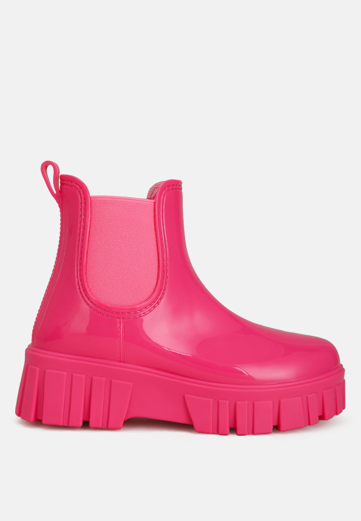 jerico chunky chelsea boots#color_fuchsia