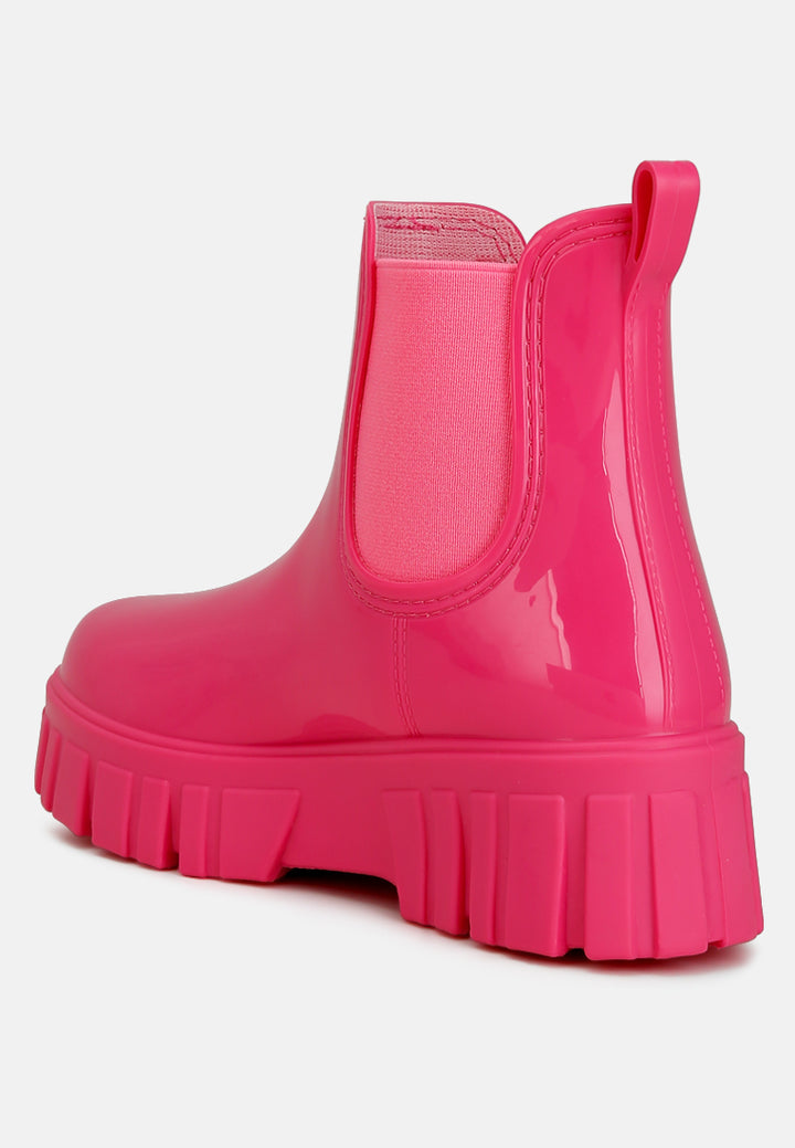 jerico chunky chelsea boots#color_fuchsia