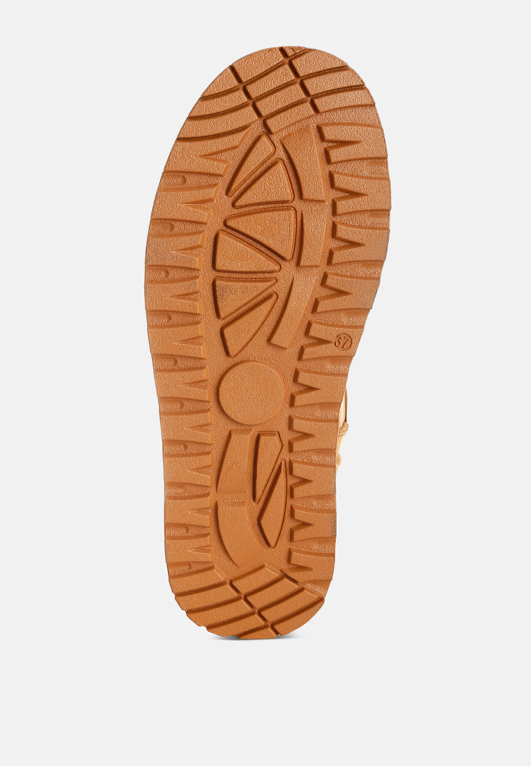 jicky chelsea ankle snow boots#color_tan