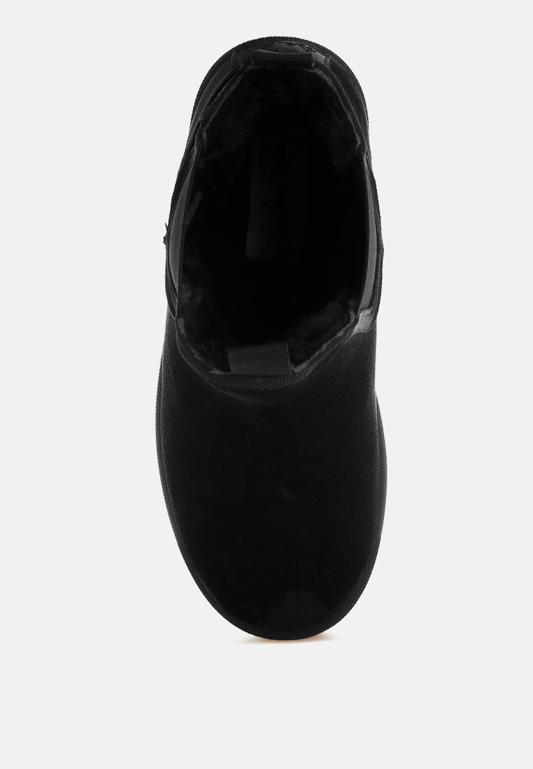 jicky chelsea ankle snow boots#color_black