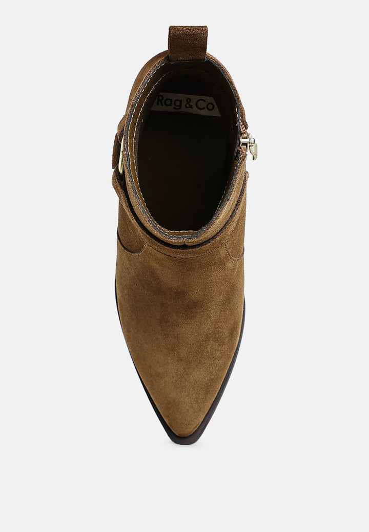 jockey harness detail ankle boots#color_taupe
