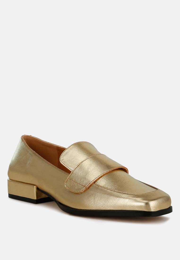 jongs metallic penny loafers#color_gold