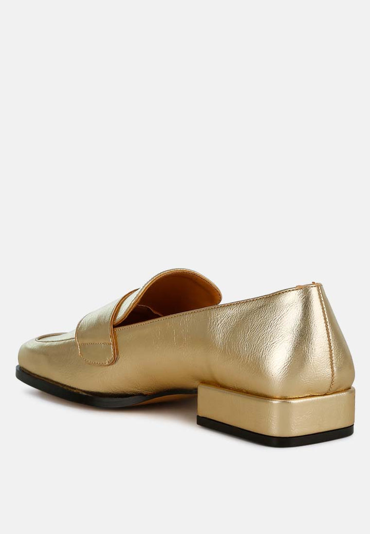 jongs metallic penny loafers#color_gold