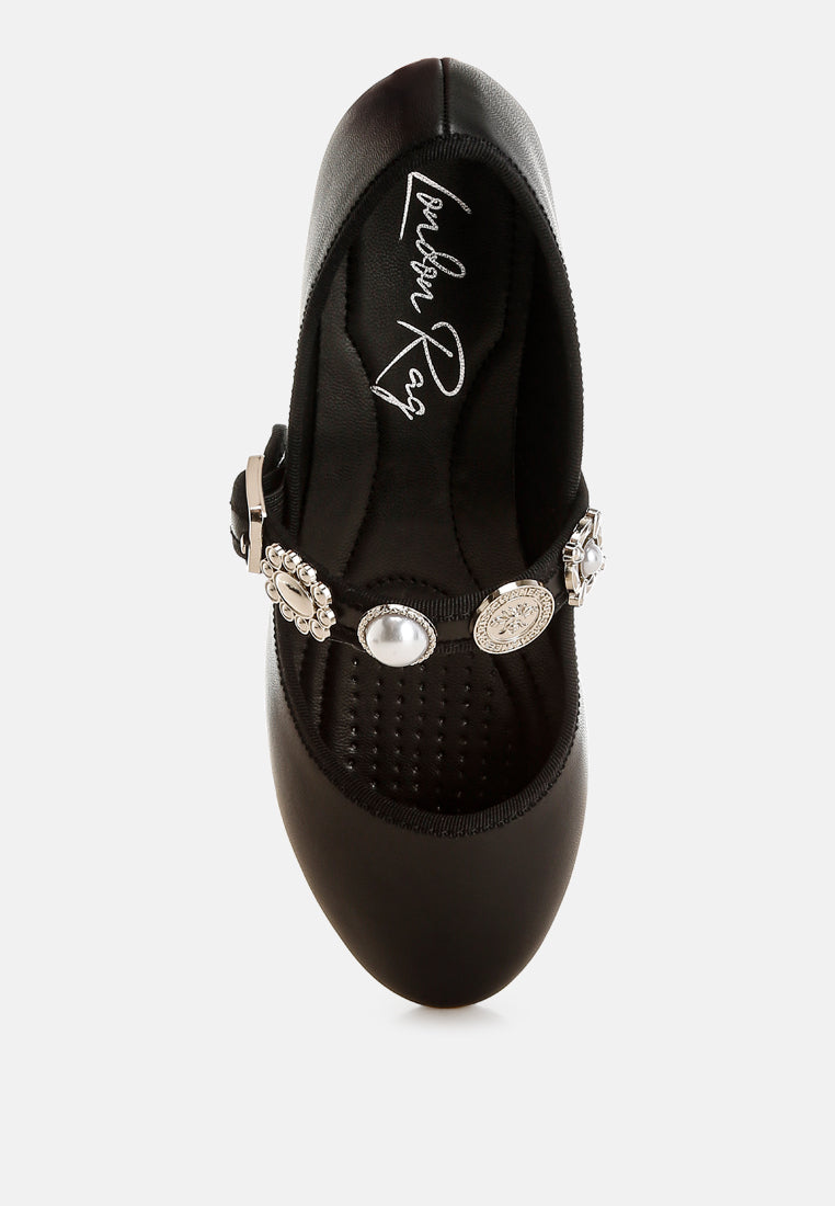 charms embellished flat mary janes by mode#color_black