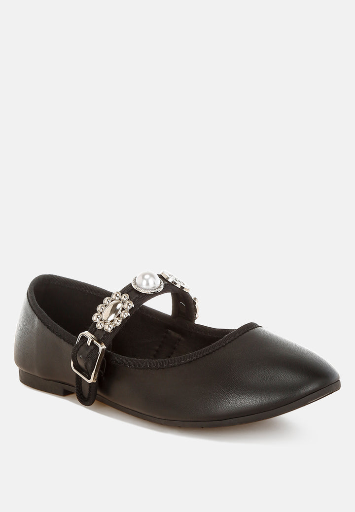 charms embellished flat mary janes by mode#color_black