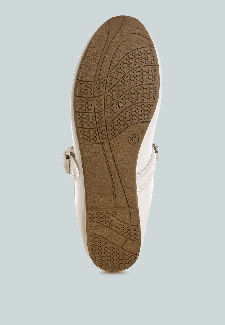 charms embellished flat mary janes by mode#color_white