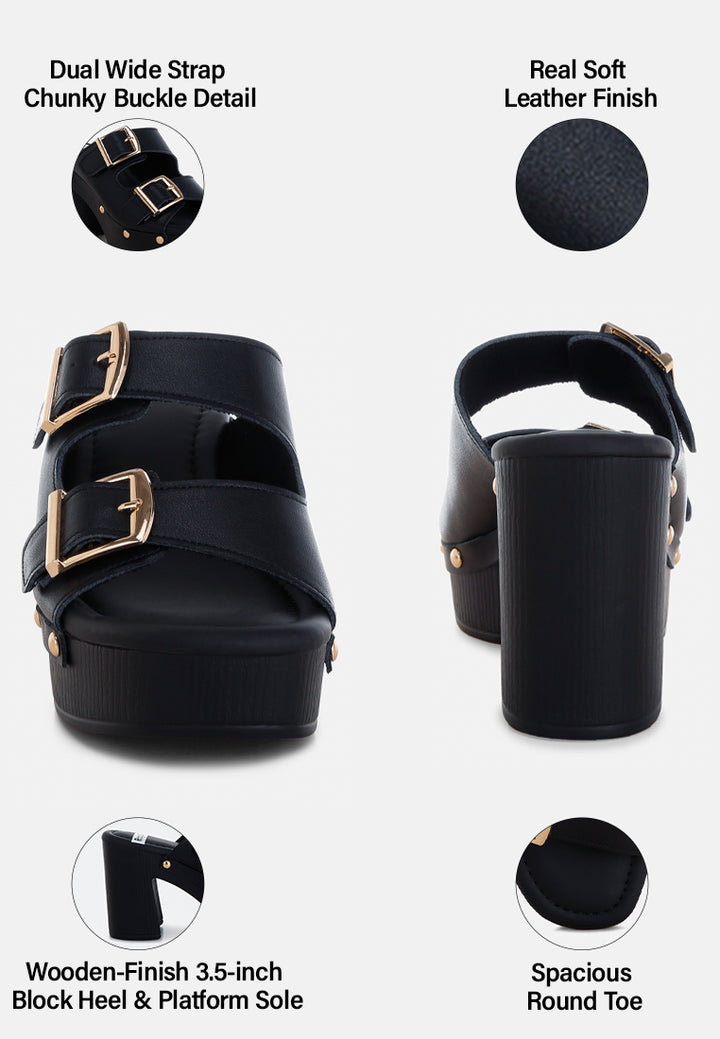 sandalias kenna con correa de doble hebilla#color_negro