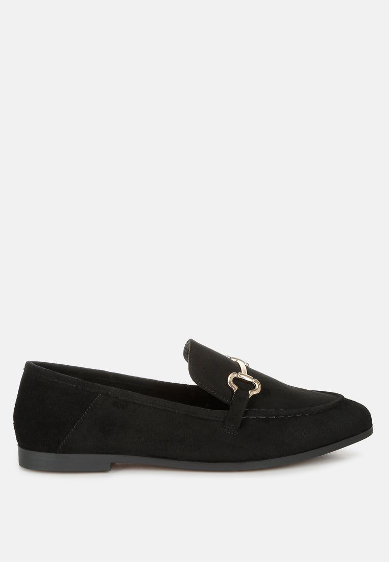 kingsley horsebit embellished loafers#color_black