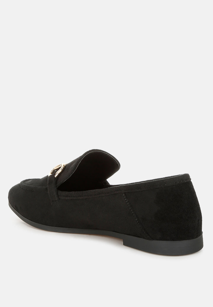 kingsley horsebit embellished loafers#color_black