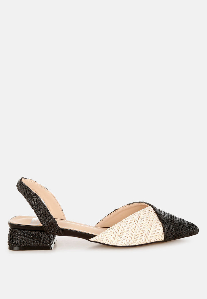 sandalias con tira trasera y punta puntiaguda kinjay#color_negro