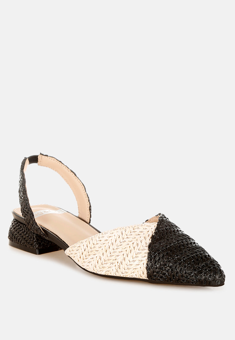 sandalias con tira trasera y punta puntiaguda kinjay#color_negro
