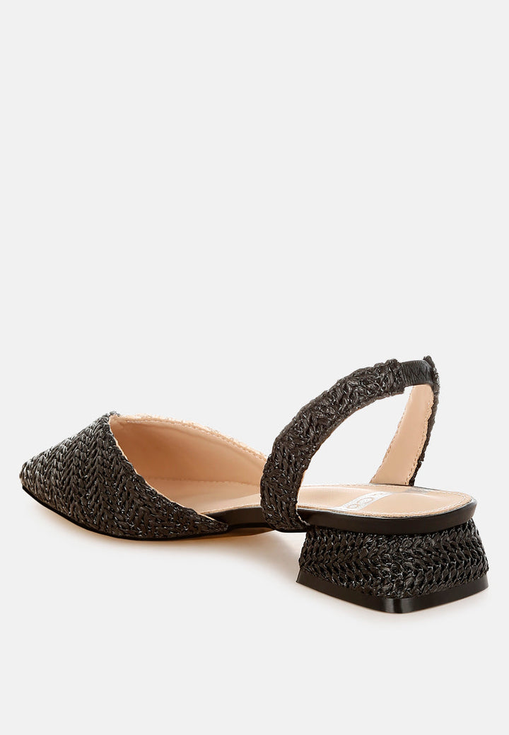 sandalias con tira trasera y punta puntiaguda kinjay#color_negro
