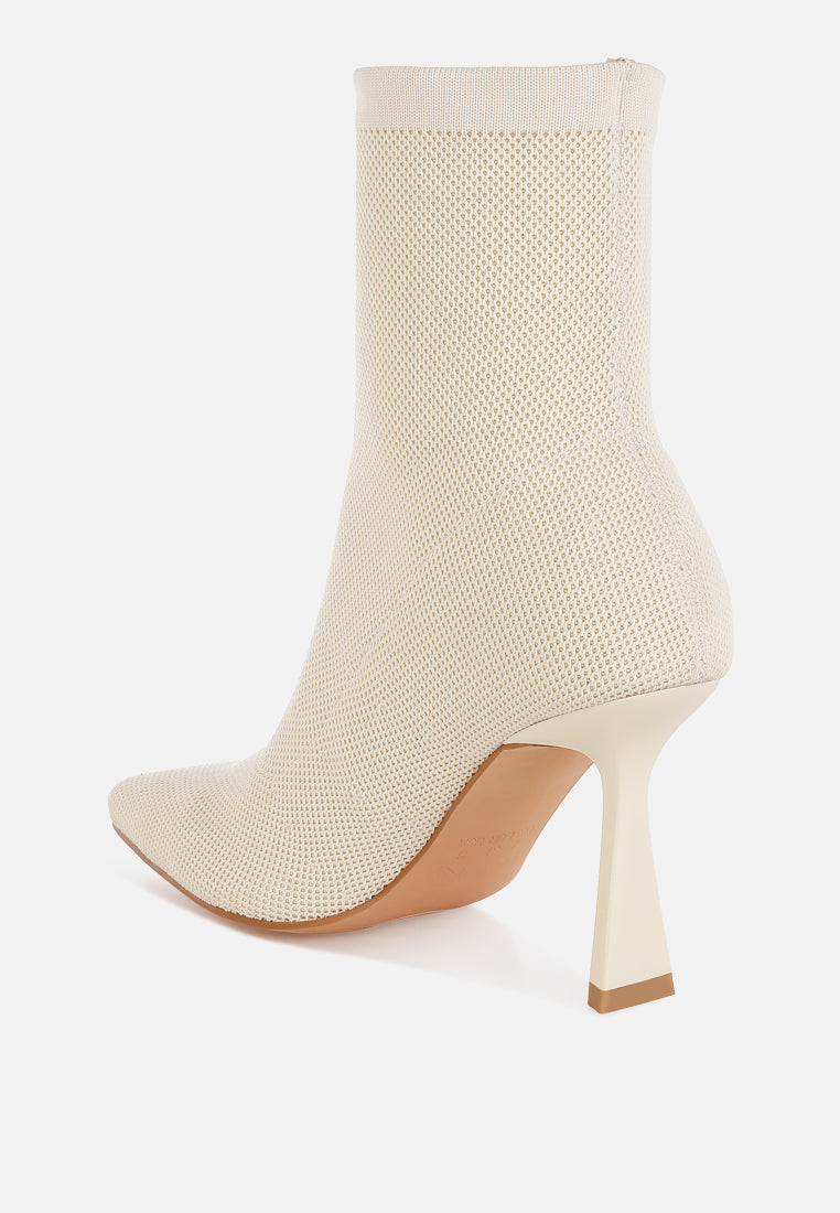 knitted sock boots by ruw#color_off-white