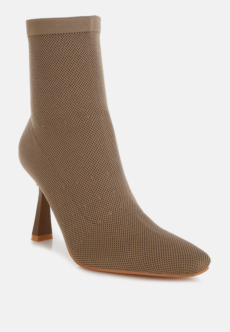 kintley knitted sock boots#color_taupe