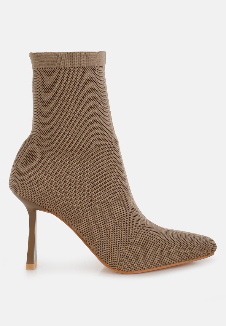 kintley knitted sock boots#color_taupe