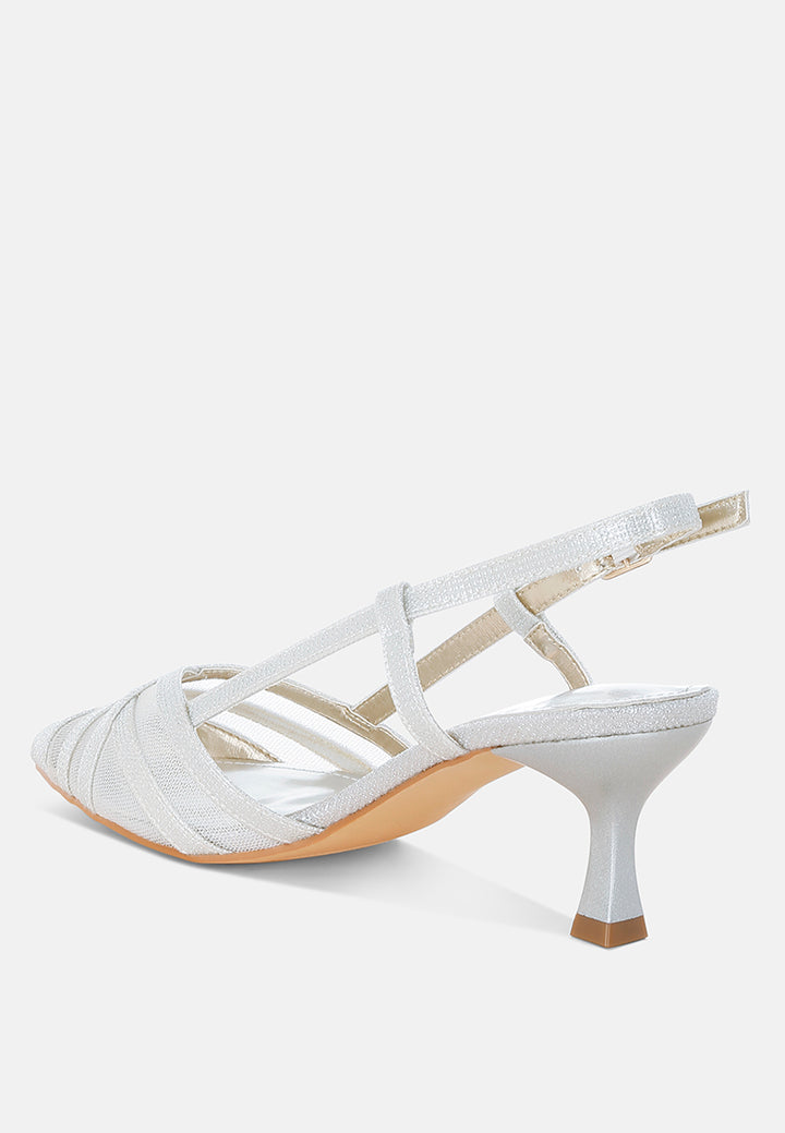 kitten heel slingback sandals by  ruw#color_silver