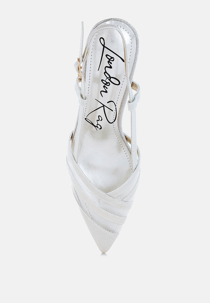 kitten heel slingback sandals by  ruw#color_silver