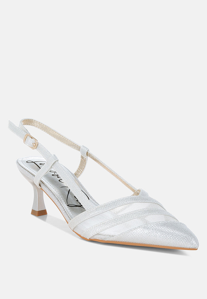 kitten heel slingback sandals by  ruw#color_silver