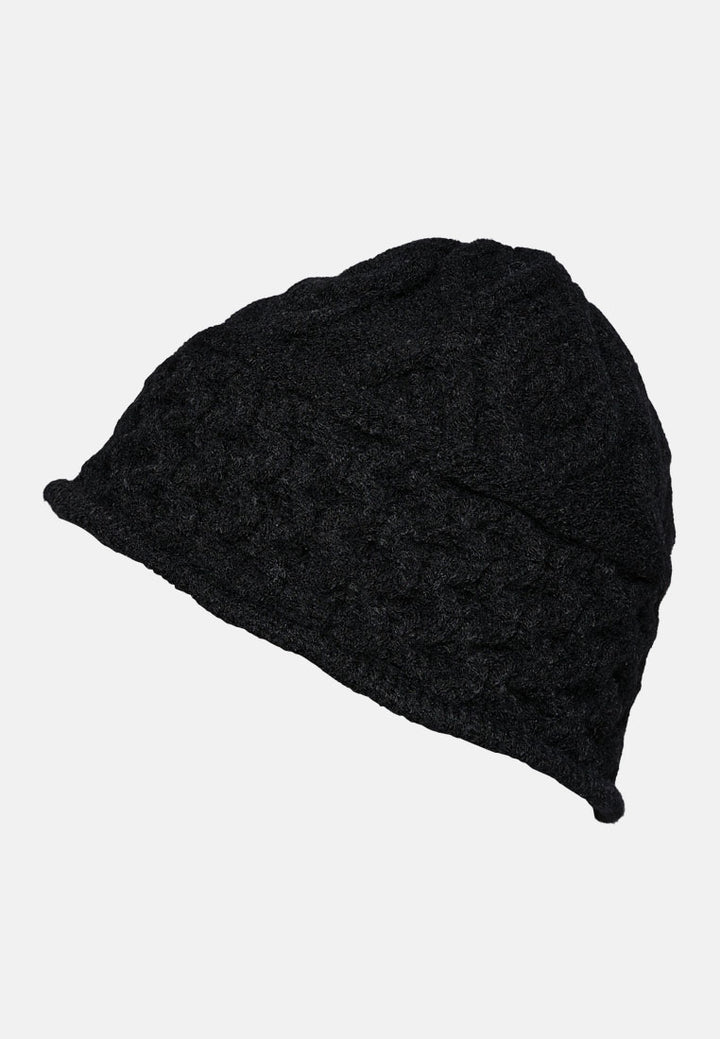 knit bucket hat#color_black