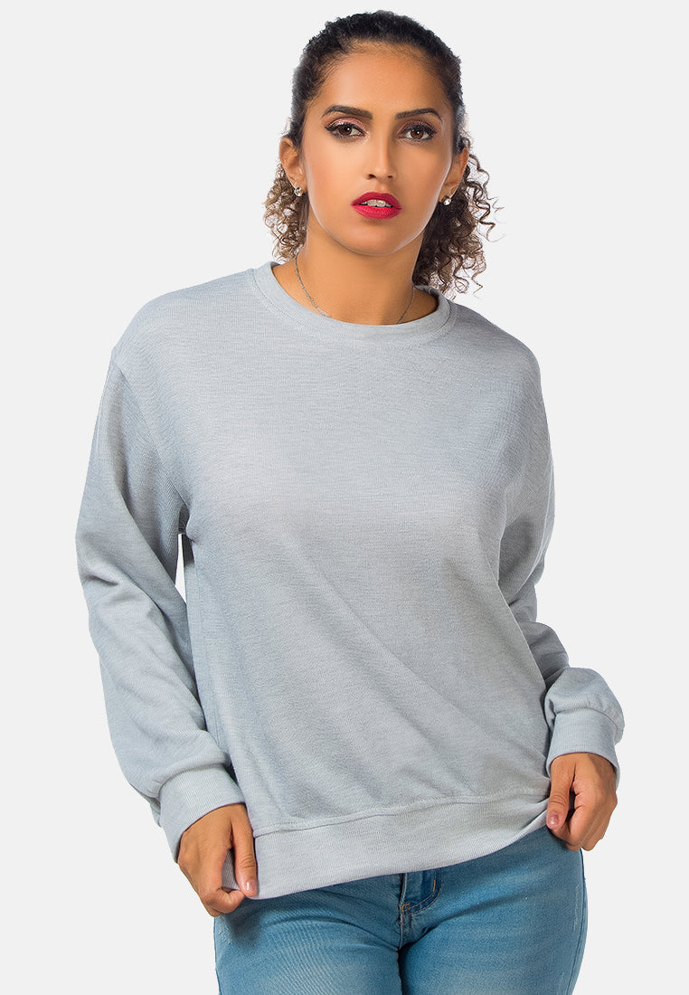 knitted long sleeve pullover sweatshirt by ruw#color_grey