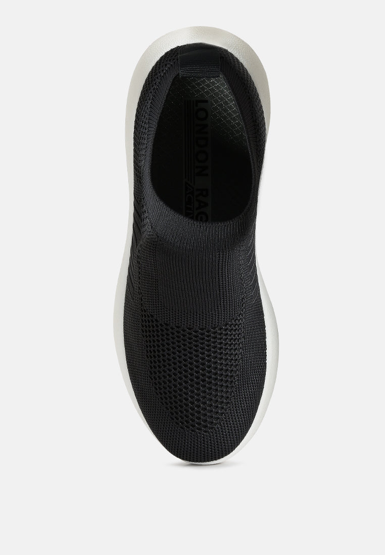 Knitwear Sporty Shoes#color_black