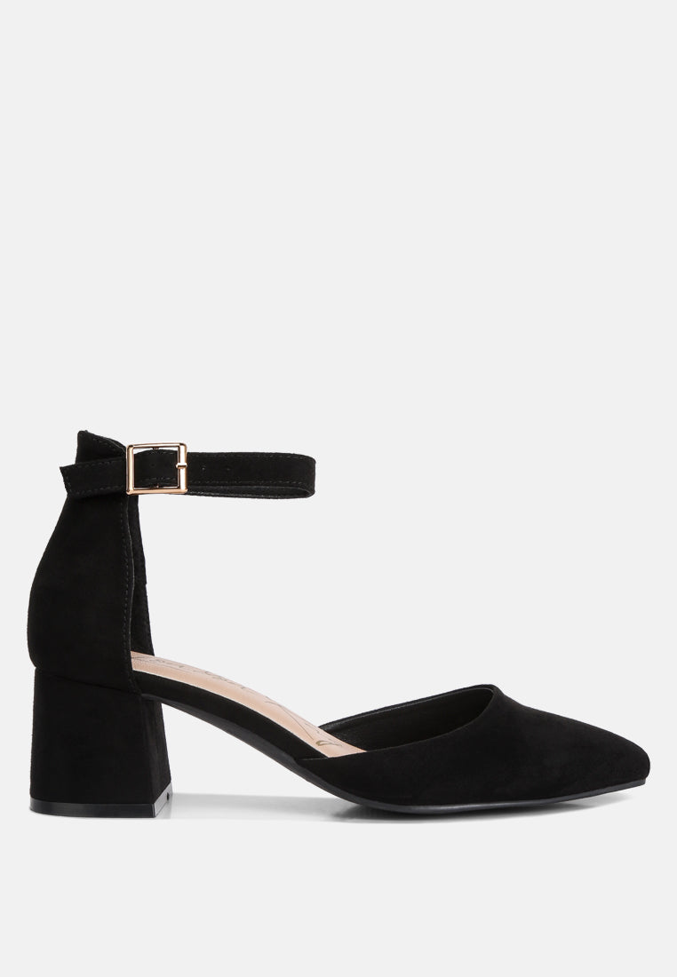 kody suede ankle strap block heel sandals#color_black