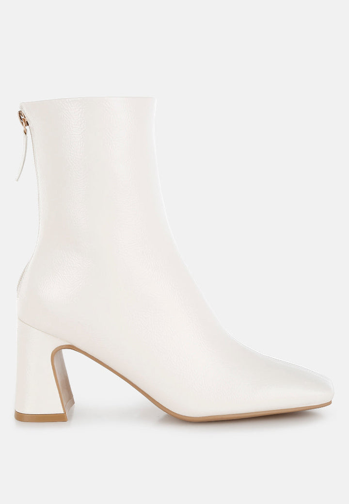 patent square toe ankle boots by rag#color_off-white