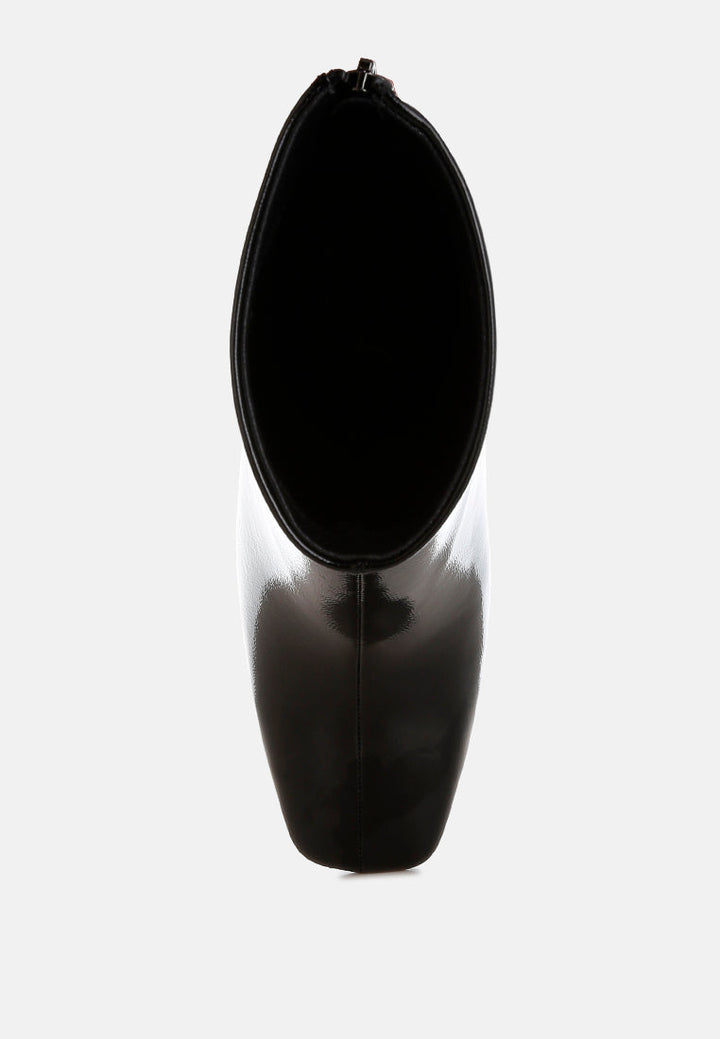 patent square toe ankle boots by rag#color_black