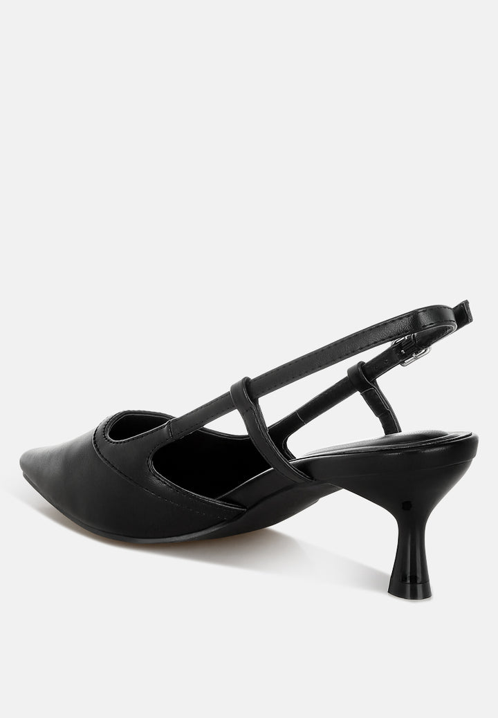 luxton slingback pin buckle kitten heels#color_black