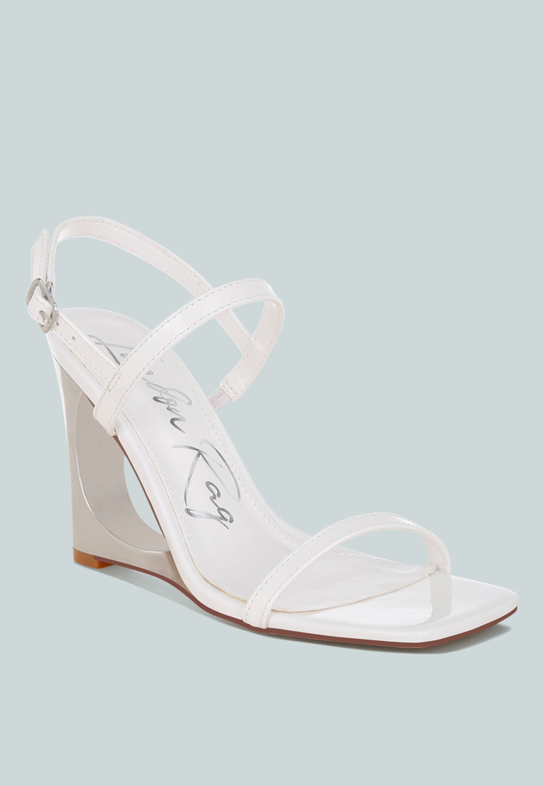 ladra fantasy wedge heel sandals#color_white