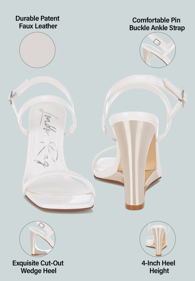 ladra fantasy wedge heel sandals#color_white