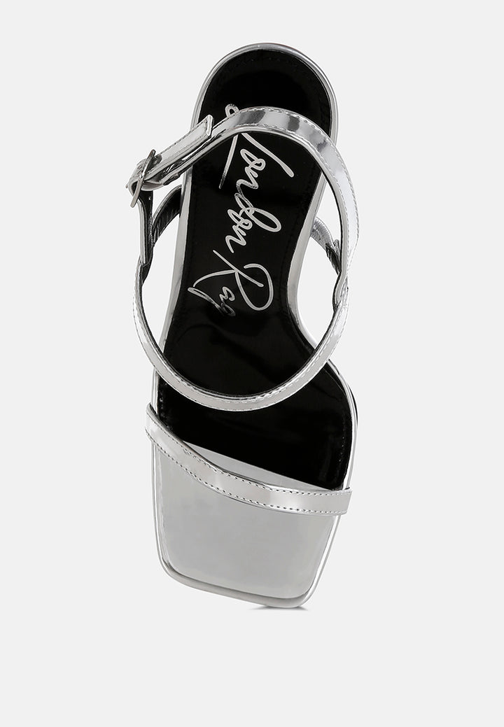 metallic fantasy wedge heel sandals by rag#color_silver