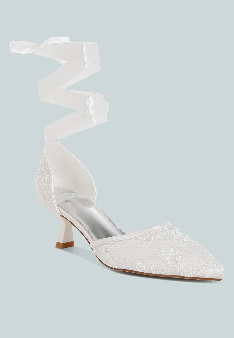 sandalias de tacón gatito de encaje laika#color_blanco