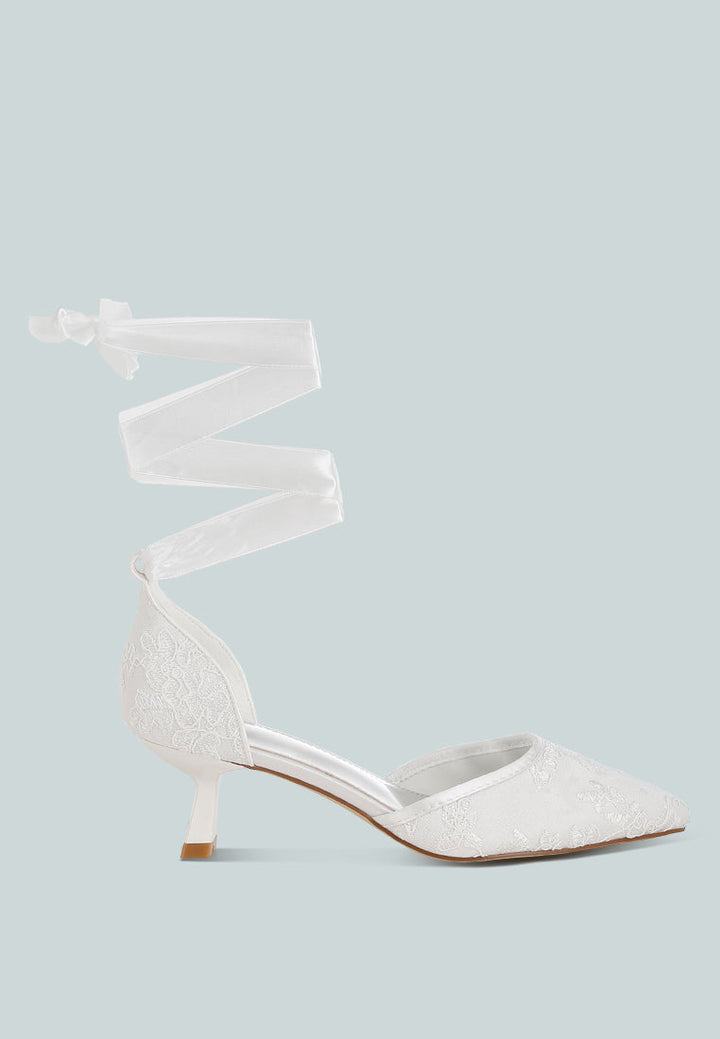 sandalias de tacón gatito de encaje laika#color_blanco