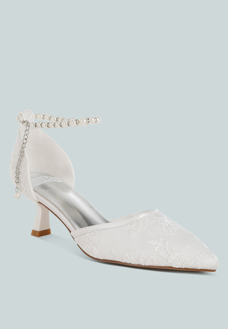 sandalias de tacón gatito de encaje laika#color_blanco