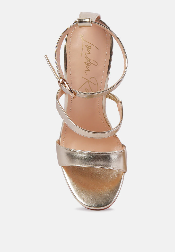 lawsuit rhinestone ball heel satin sandals#color_gold