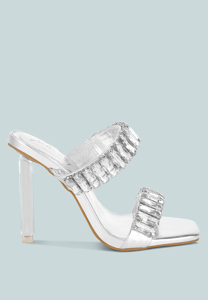 leonardi oversized crystal baguette stone heels#color_silver-metallic-faux-leather