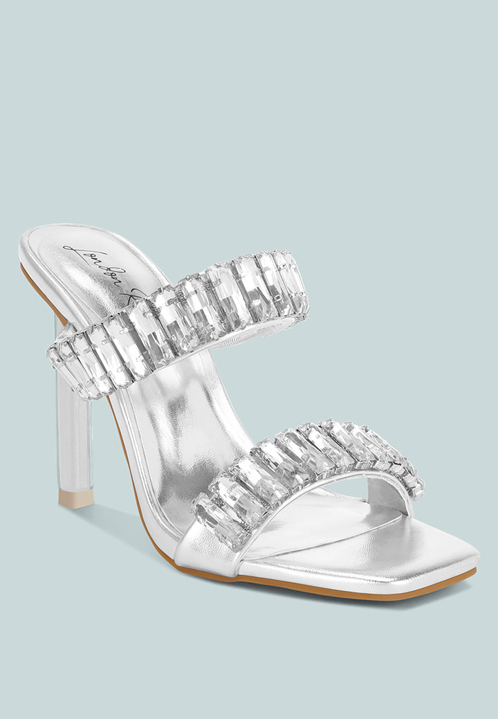 leonardi oversized crystal baguette stone heels#color_silver-metallic-faux-leather