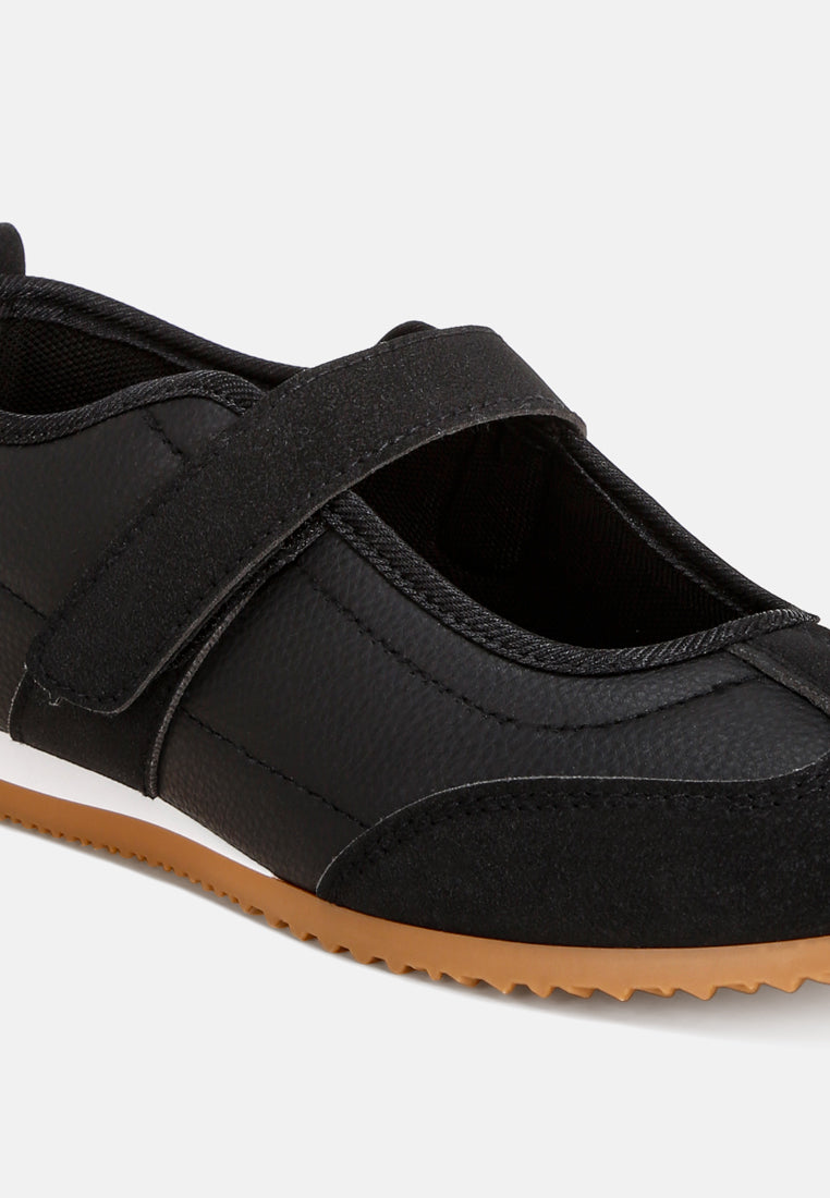 litasha classic velcro-strap sneakers#color_black