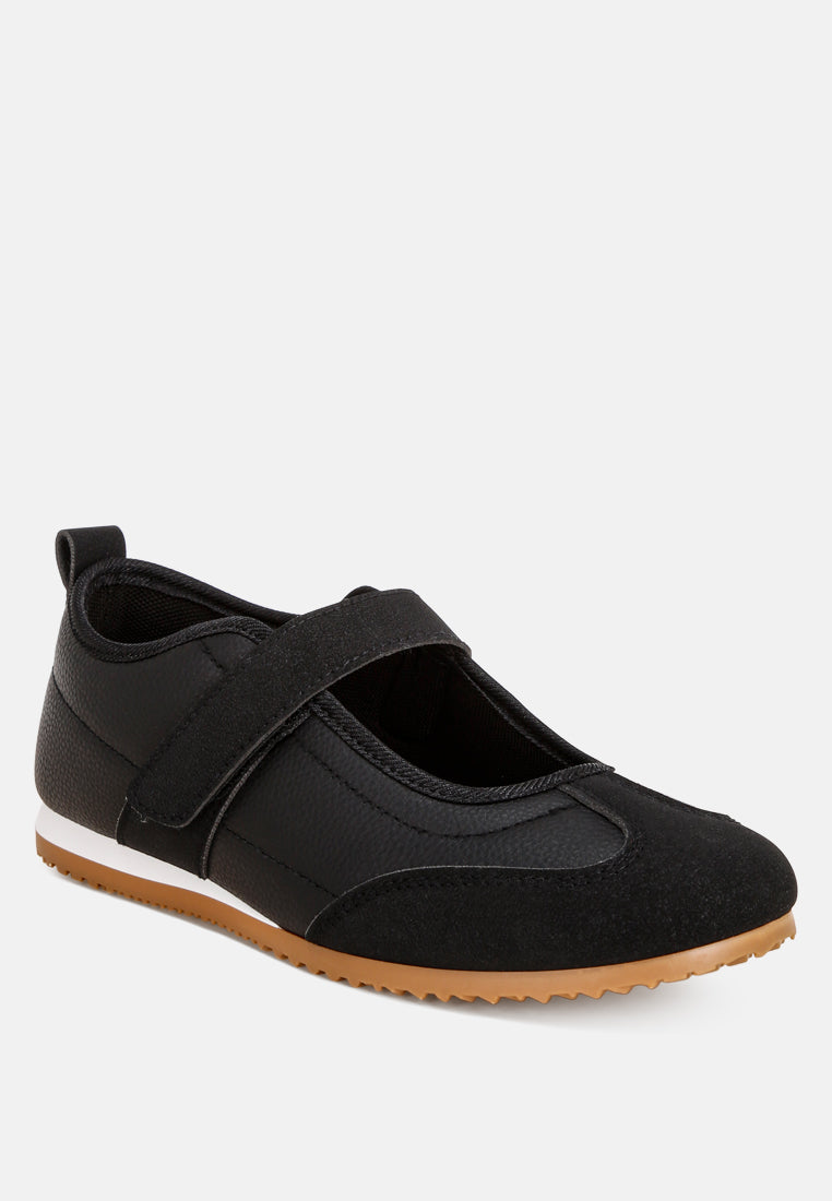 litasha classic velcro-strap sneakers#color_black