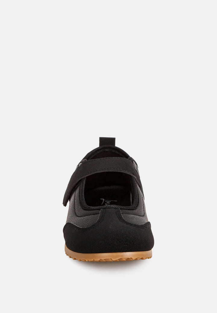 litasha classic velcro-strap sneakers#color_black