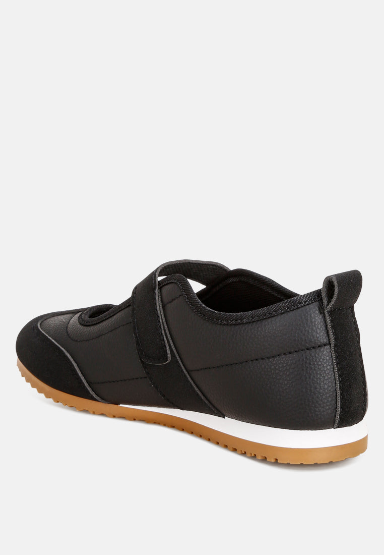 litasha classic velcro-strap sneakers#color_black