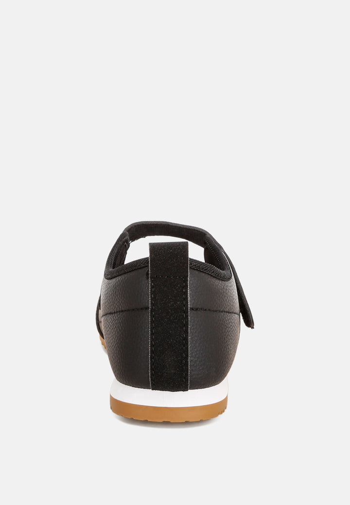 litasha classic velcro-strap sneakers#color_black