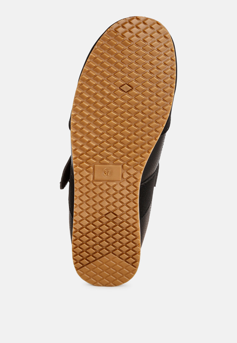 litasha classic velcro-strap sneakers#color_black